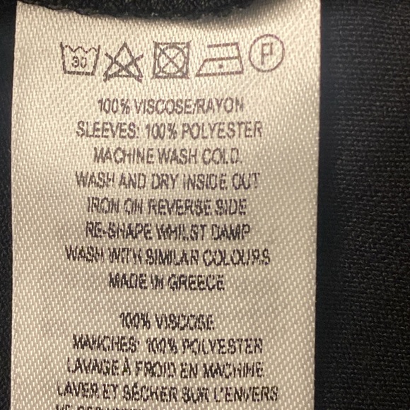 NWT French Connection Ft Ruffle Mix Jersey Mini Dress, Size 8 Color Black. - Picture 11 of 11